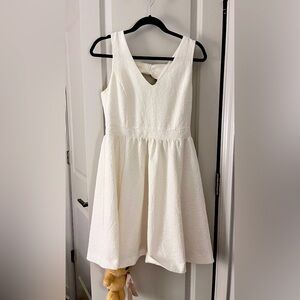 RW & Co white floral print summer dress size 6